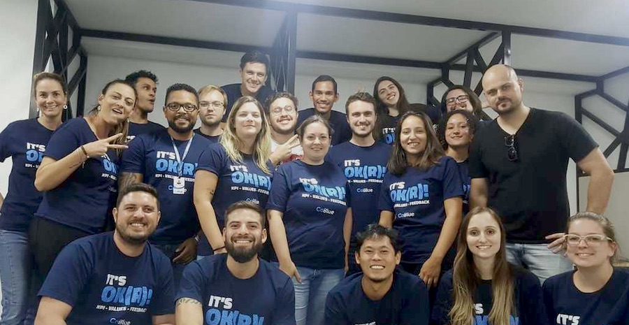 Equipe em expansão na CoBlue: atualmente são 38 colaboradores, mas deve chegar a 50 nos próximos meses.
