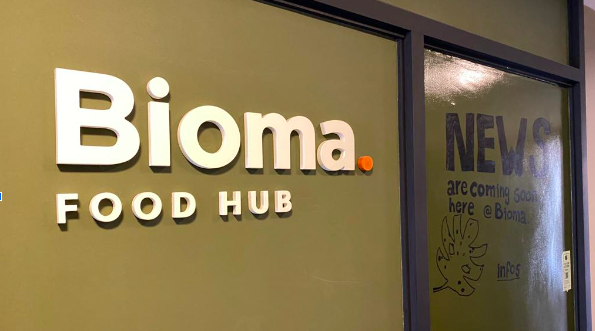 Entrada do Bioma Food Hub (foto do autor)
