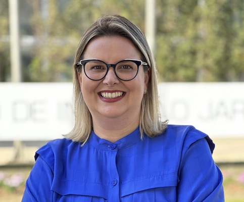 Liderança feminina fortalecida no ecossistema: em 2020, Talita já fora eleita primeira mulher presidente da CDL de Jaraguá do Sul